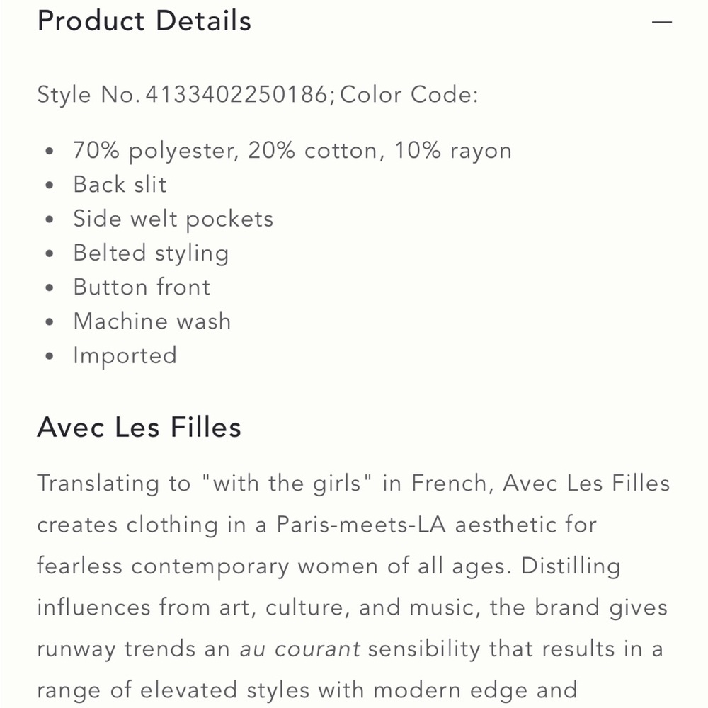 Avec Les Filles Belted Plaid Trench Coat - Picture 6 of 8